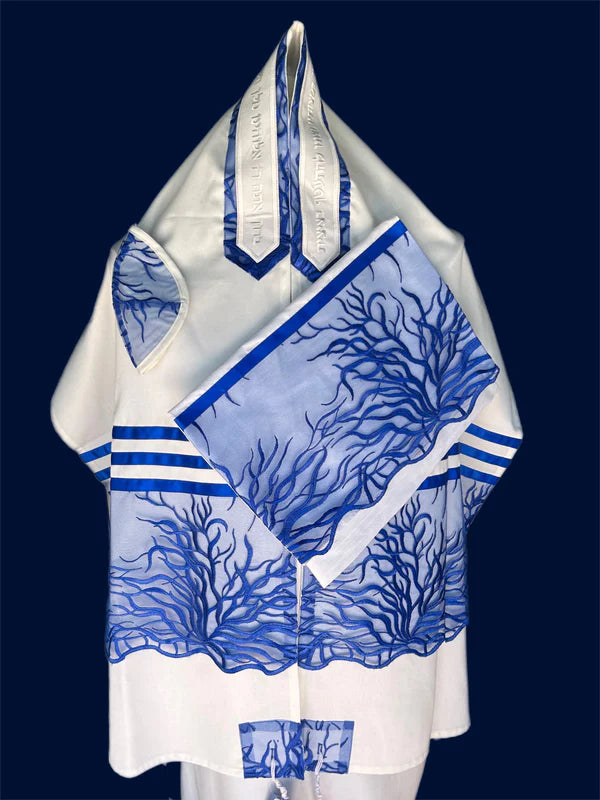 Blue Tree of Life Tallit