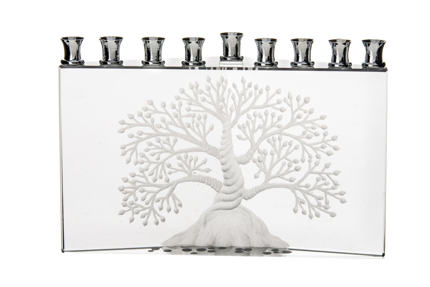 Etz Chaim Tree of Life Crystal Menorah