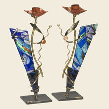 Load image into Gallery viewer, Gary Rosenthal Shabbat Candlesticks
