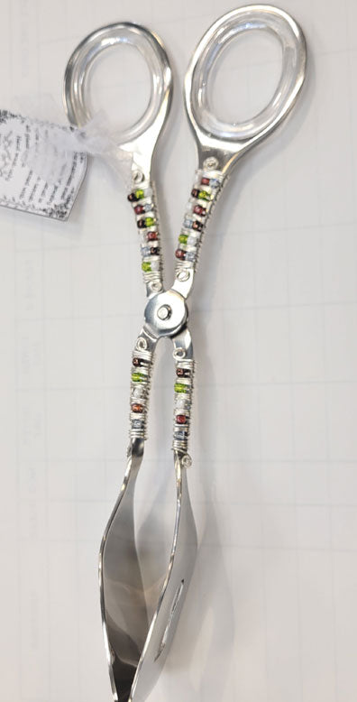 Wire Wrapped Salad Tongs