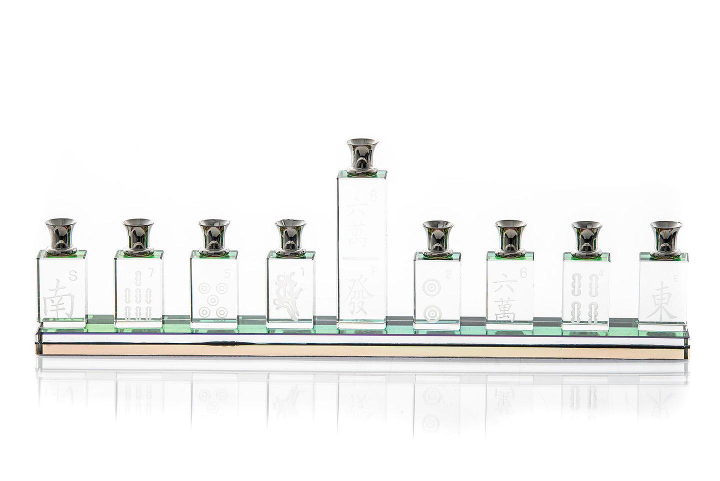 Crystal Mah Jongg Menorah