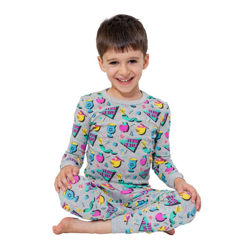 Retro Rosh HaShanah Apple and Honey Pajamas for Kids!