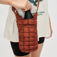 Load image into Gallery viewer, Quilted Puffer Crossbody+Water Bottle
