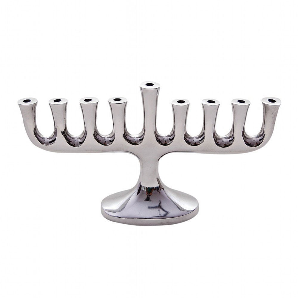 Polished Nickel Plated Menorah