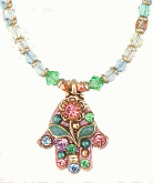 Pastel Hamsa Necklace