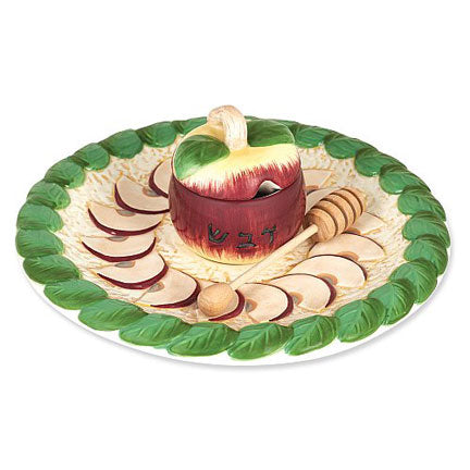 Ceramic Apple and Honey Plate