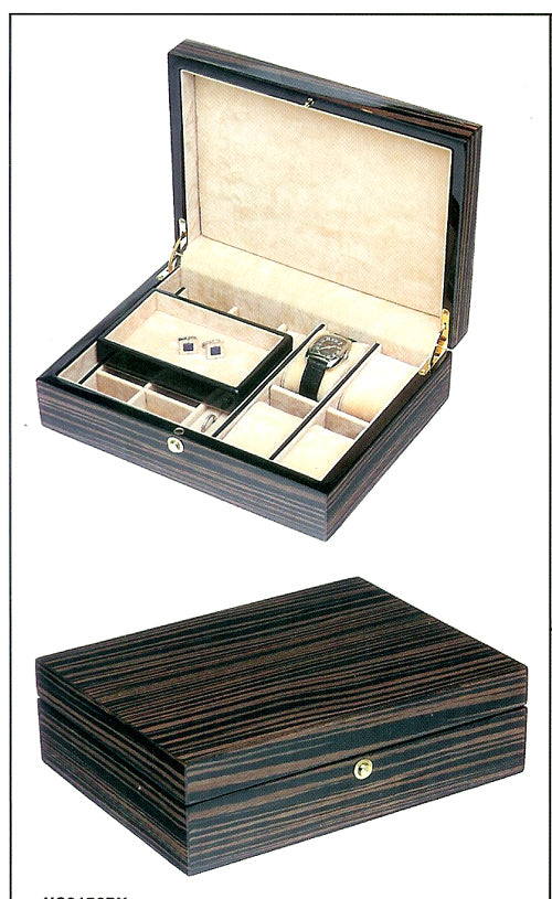 Lacquered Wooden Jewelry Box