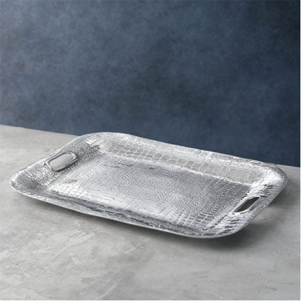 Beatriz Ball Medium Croc Rectangular Tray