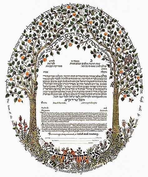 Trees Of The Forest Ketubah (gold)