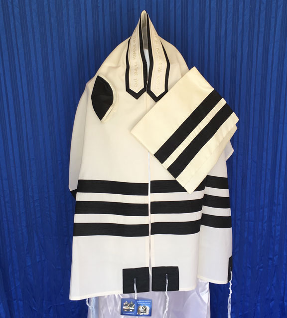 3- Black Stripe Talit Set