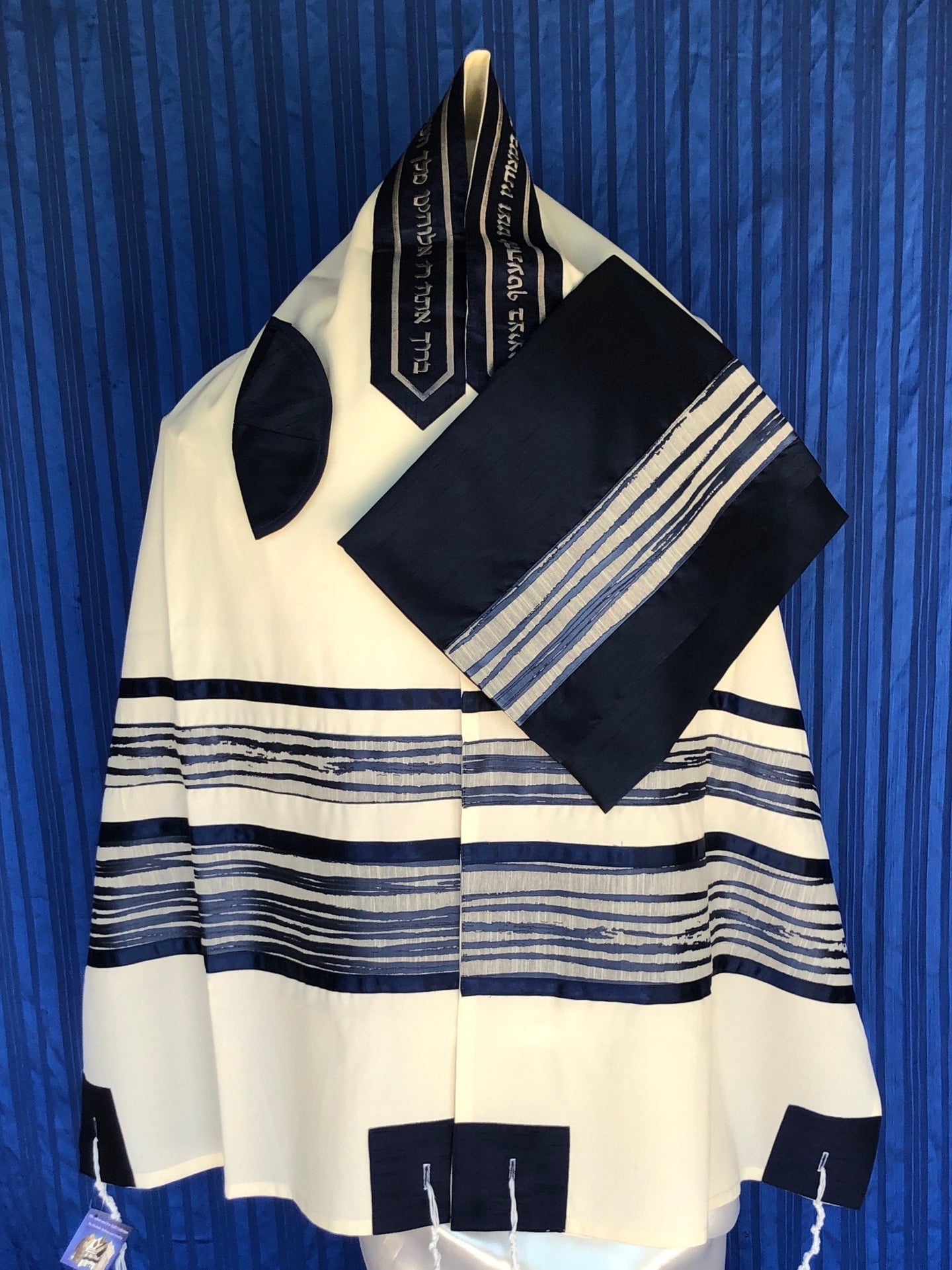 Blue Wave Tallit Set