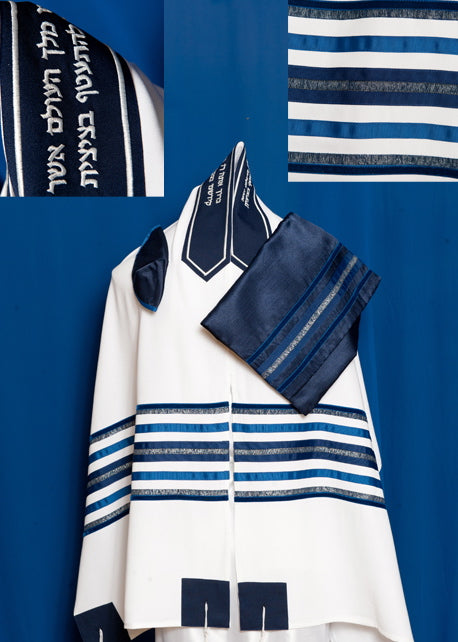 Traditional Navy Tallit Set