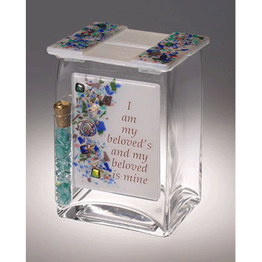 Sara Beames Beloved Tzedakah Box For Wedding Glass