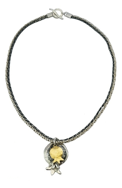 Dganit Hen 3-Tone Disc Necklace