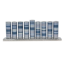 Load image into Gallery viewer, Emanuel Anodized Aluminum Menorah with Full Rings
