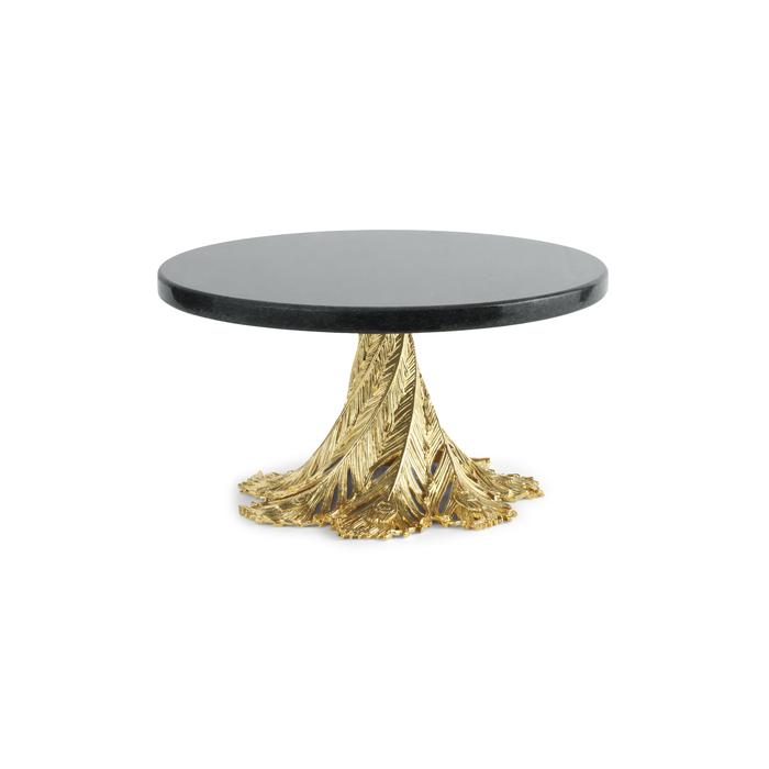 Michael Aram Gold Plume Cake Stand