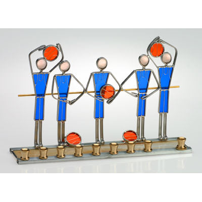 Basketball Menorah