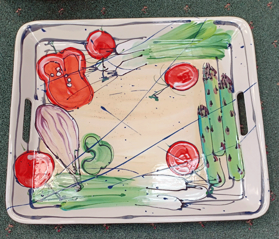 Donna Toohey Large Platter With Handles