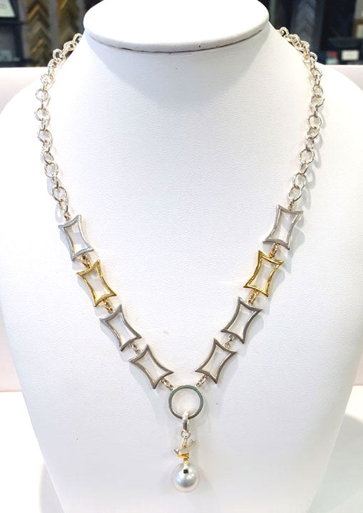 Vermeil & Pearl Convertible Pendant Necklace