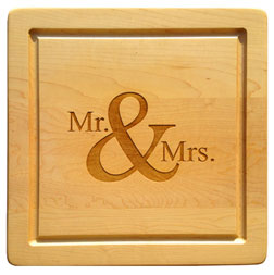 Mr. & Mrs. Cutting Board