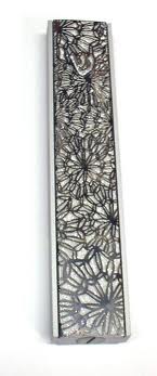 Neo-wave Laser Cut Steel Mezuzah