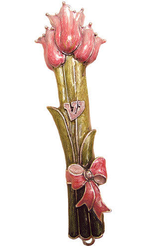 Tulip Bouquet Mezuzah